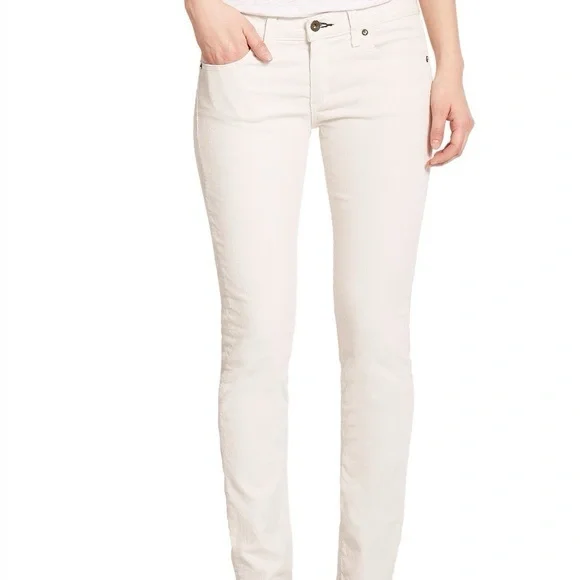 Rag & Bone winter white Tomboy skinny Corduroy Jeans 29 - Picture 2 of 11